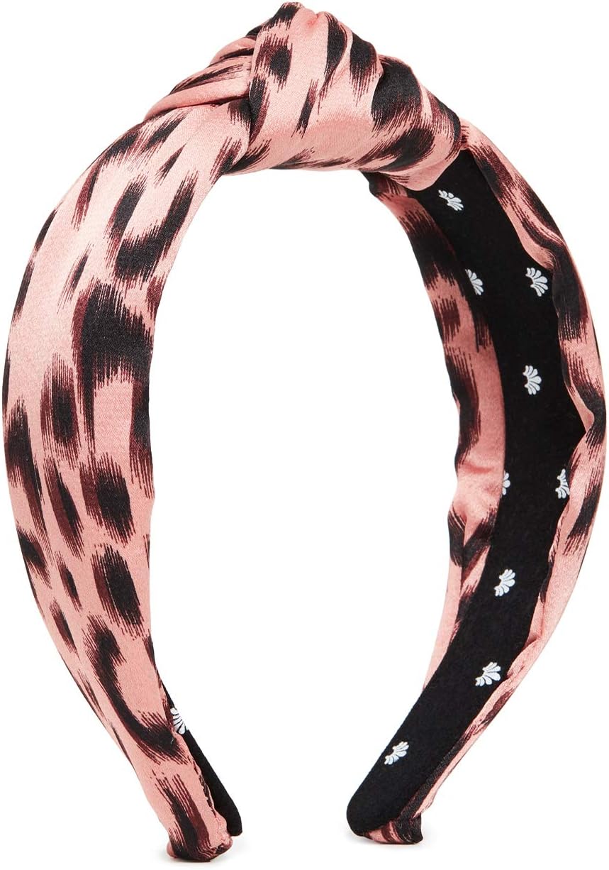 Lele Sadoughi Women's Silk Leopard Knotted Headband