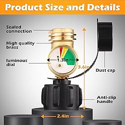 Tandefio 6 Pcs Propane Tank Gauge Propane Level