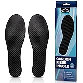Carbon Fiber Insole 1 Pair, FAKILO Carbon Fiber Insoles Shoes Insert for Women Men, Rigid Support for Turf Toe, Foot Fractures, Hallux Rigidus, Mortons Toe 283 mm - Women's 12-12.5, Men's 11-11.5