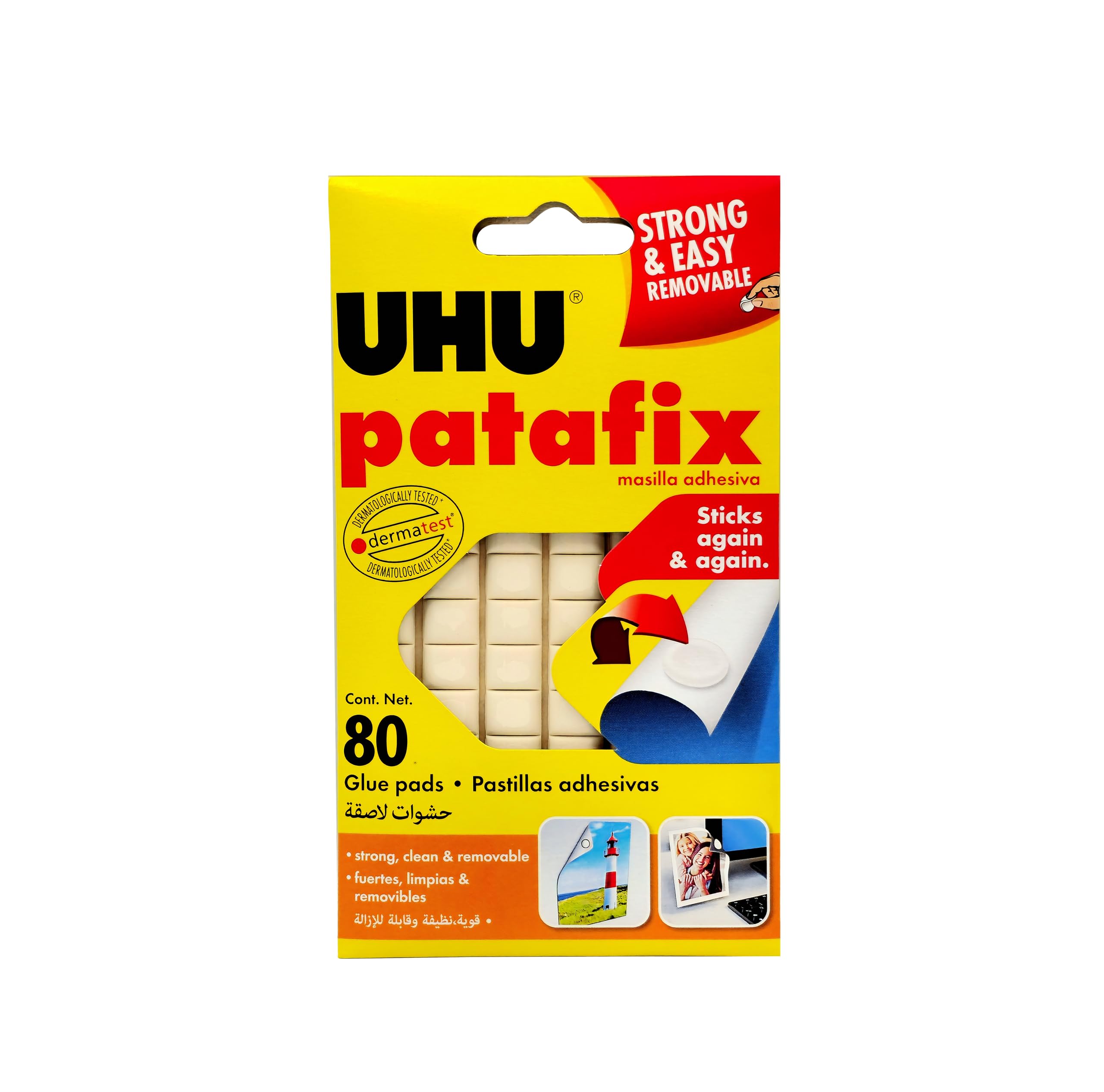 UHU PATAFIX WHITE 80 PADS BLISTER