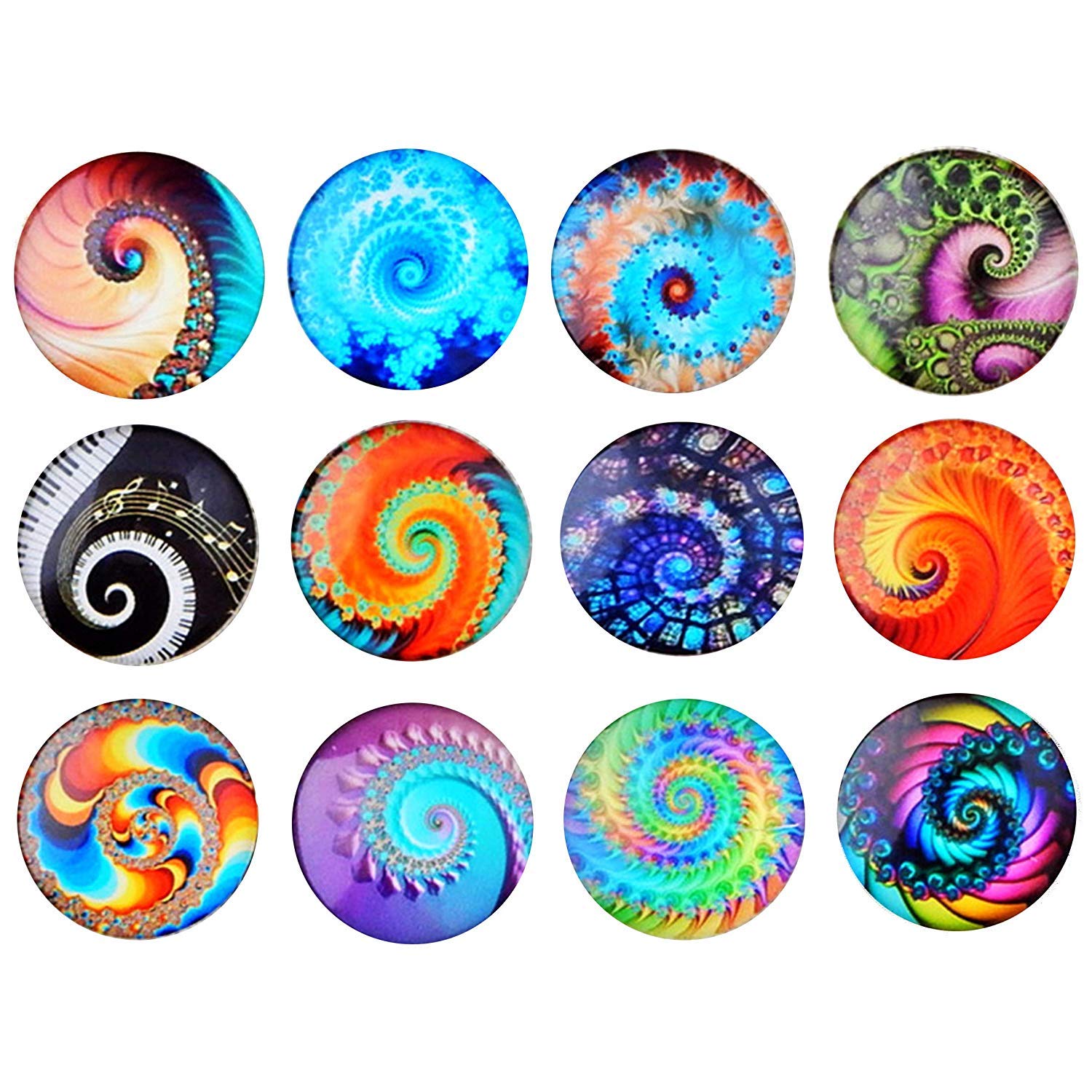 Uooker 12pack Glass Fridge Magnets Refrigerator Magnets Office