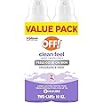 OFF! Clean Feel Picaridin Insect Repellent Aerosol Value Pack, 2 Cans, 10 oz Total