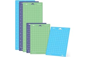 HTVRONT Cutting Mat Compatible with Cricut Joy, 6 Pack Cutting Mats (3 Pcs 4.5X12in & 3 Pcs 4.5X6.5in), Variety Adhesive Cutting Mats Replacement Accessories Compatible with Cricut Joy Accessories