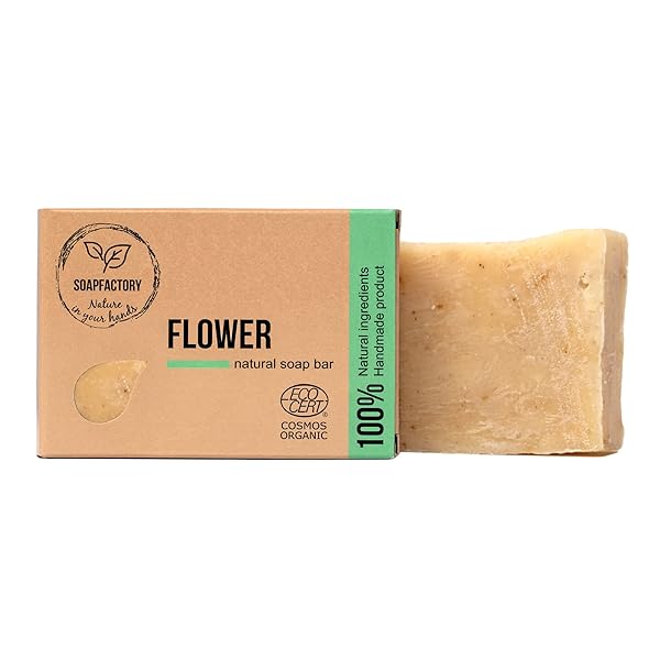 SOAPFACTORY ORGANIC SOAP BAR WITH PATSCHULI AND YLANG YLANG FOR FACE AND BODY, 100% NATURAL FACIAL CLEANSER, ORGANIC CERTIFIED, VEGAN, CRUELTY FREE, HANDMADE, 3.88 OUNCE