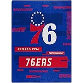 NORTHWEST NBA Philadelphia 76ers Raschel Throw Blanket, 60" x 80", Digitize