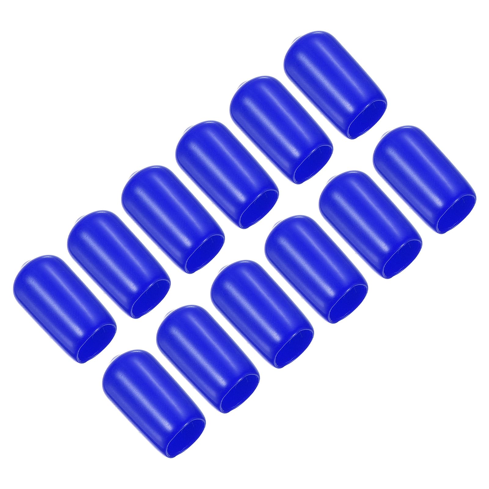 PATIKIL 11.5mm Pool Tip Cover, 12Pcs Billiard Cue Tip Protector Rubber Pool Cue Tips Head Cover Snooker Accessory for Billiard Club, Blue