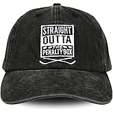 InnoBeta Hockey Gifts for Boys 8-12 Cap, Funny Adjustable Embroidered Hat Hockey Gifts for Men