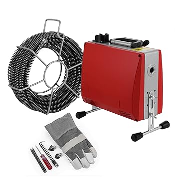 Mophorn Rohrreinigungsmaschine 390W 220V Rohrreiniger 32mm bis 100mm drain clean Rohrreinigungsgerät für Sewer Badewanne