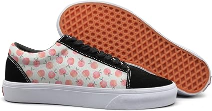 peach canvas shoes