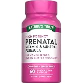 Nature's Truth Prenatal Vitamins with Folic Acid | 60 Capsules | Non-GMO &amp; Gluten Free Supplement