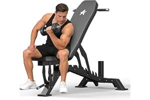 Weight Bench, Adjustable Workout Bench for Home Gym Full Body Workout, 1300LBS Weight Capacity Bench Press, Flat/Incline/Decl