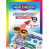 SNAP CIRCUITS Flight Deck STEM Toy, Paper Airplane Launcher, Ages 8+ | Build a working paper airplane launcher and explore circuits, motors, motion and engineering through STEM play.