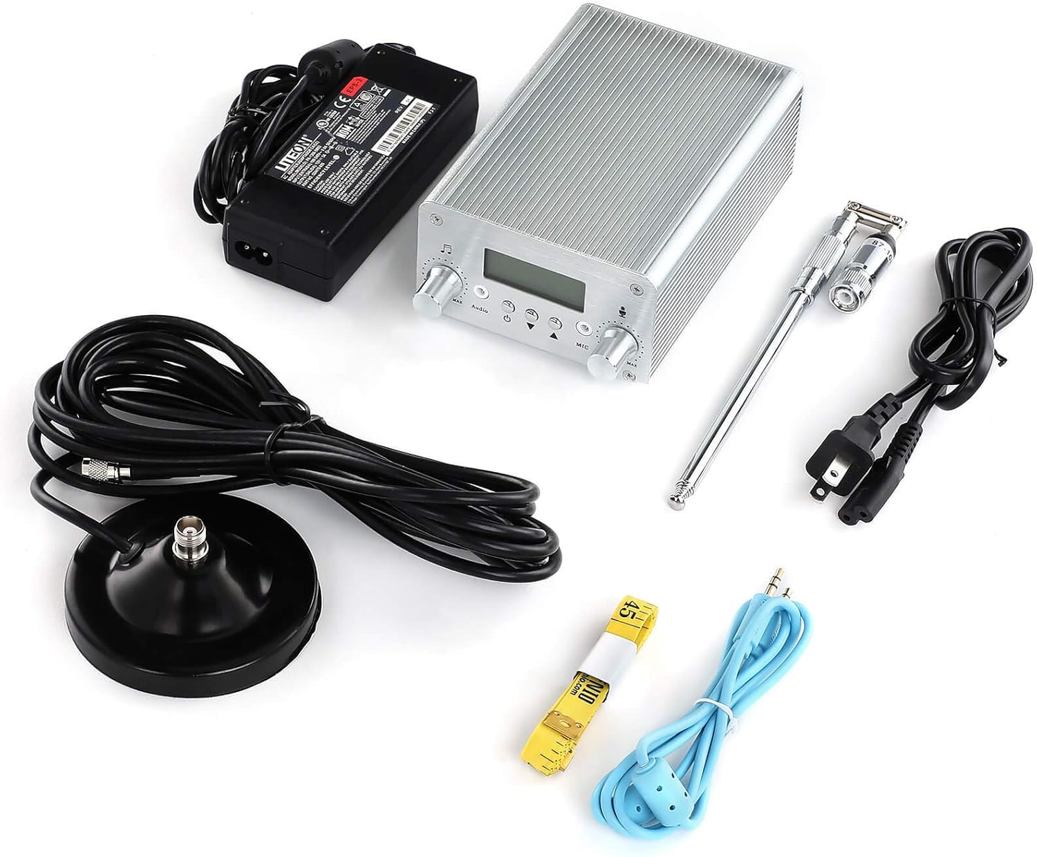 FM Transmitter for Church, APROTII 15W FM Broadcast Transmitter Long Range 1000m, Bluetooth MP3 Broadcast Radio Station 87~108MHz, FM Transmitter for Parking Lot Service, Outdoor Drive-in Movie: MP3 Players & Accessories