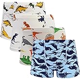 SkiBeaut Toddler Boy Boxer Briefs 2 or 4 Pairs of Little Kids Underwears Soft Cotton Potty Training Underwear for 2-8 Years