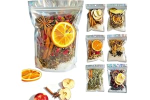 TALUODO Intention Simmer Pot Blends, Natural Simmer Pot Mix with Herbs, Salt & Dried Fruit – Cozy Home Aroma & Mindful Rituals (Set)