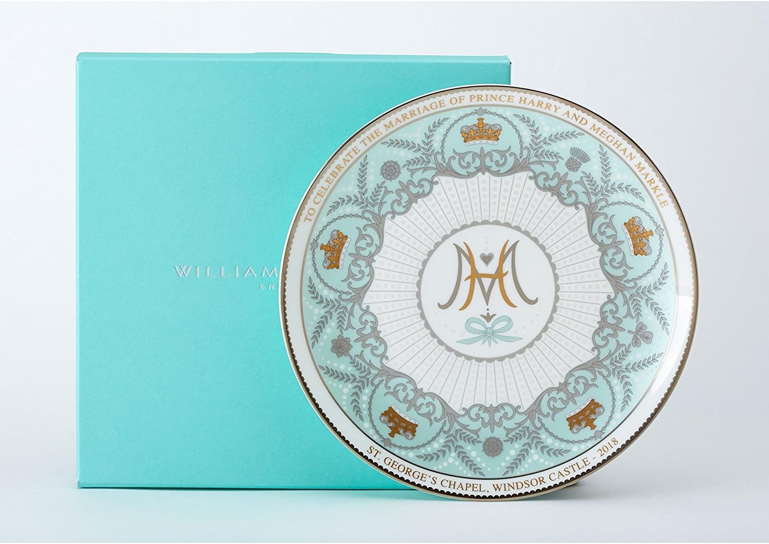 H.R.H. Prince Harry & Meghan Markle Royal Wedding 19th May 2018 - The William Edwards Royal Wedding Collection : Commemorative Fine Bone China Plate