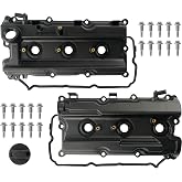 LEMASSON Pair Left Right Engine Valve Covers Compatible with 2005-2019 Nissan Frontier 2005-2015 Xterra 2005-2012 Pathfinder 2012-2019 NV1500 NV2500 NV3500 4.0L Replace 13264-EA200 13264-EA210
