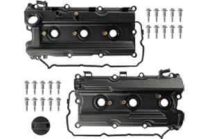 LEMASSON Pair Left Right Engine Valve Covers Compatible with 2005-2019 Nissan Frontier 2005-2015 Xterra 2005-2012 Pathfinder 2012-2019 NV1500 NV2500 NV3500 4.0L Replace 13264-EA200 13264-EA210