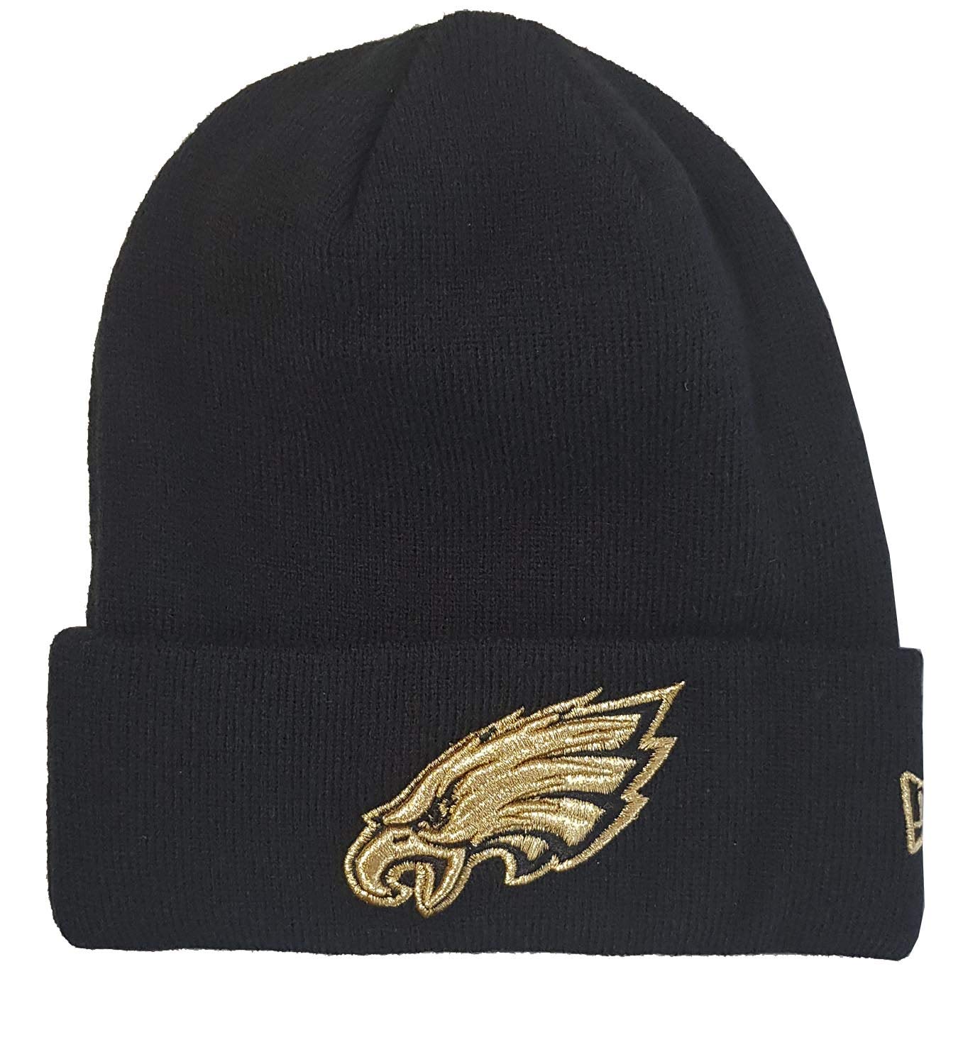 New Era Philadelphia Eagles Beanie NFL Essential Metallic Logo Black - One-Size