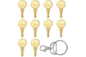 IDEASURE CAT74 Toilet Paper Dispenser Key Compatible With Janitor Bobrick, 33043 Commercial Paper Towel Key Set, Replacement for Roll Towel, Soap, Toilet Tissue Dispensers, 10 Pack