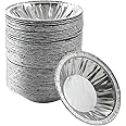 Waytiffer 50 Pack - Pie Pans 4 inch,Mini Pie Tins HEAVY-DUTY Disposable Aluminum Foil Tart/pie Pans for Baking Easily Stack & Store, Freeze & Reheat