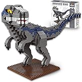 IBLOTIME Raptor Dinosaur Building Sets, 870 PCS Micro Bricks Dino Model with Display Base, Fun DIY Dinosaur Build, Creative Hands-On Project, Birthday, 14+