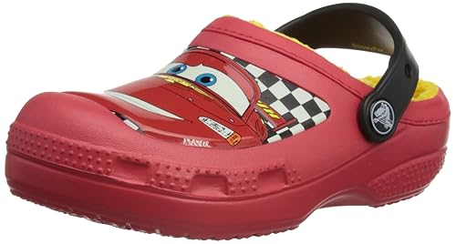 boys red crocs