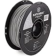 HATCHBOX 1.75mm Cool Gray PLA 3D Printer Filament, 1 KG Spool, Dimensional Accuracy +/- 0.03 mm, 3D Printing Filament