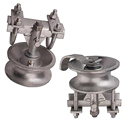 Sliding Gate Rollers, 5" Rear Pipe Track Wheels for