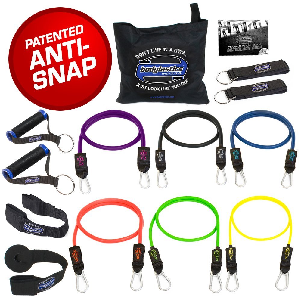 Bodylastics Stackable (14 Pcs) MAX XT Resistance Bands Sets Old Guy