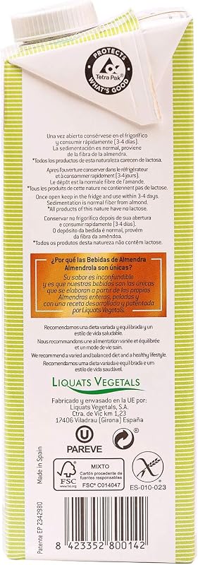 Bebida Vegetal de Almendras sin Azúcares, Pack de 6 x 1L — foto 3 de 7