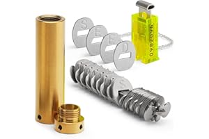 Cryptosteel® Seed12 Metal Backup – Fireproof & Waterproof Steel Storage for 12-Word Seed Phrase, Private Keys & Passwords | Compatible with BIP39 Wallets like Ledger & Trezor (spark yellow)