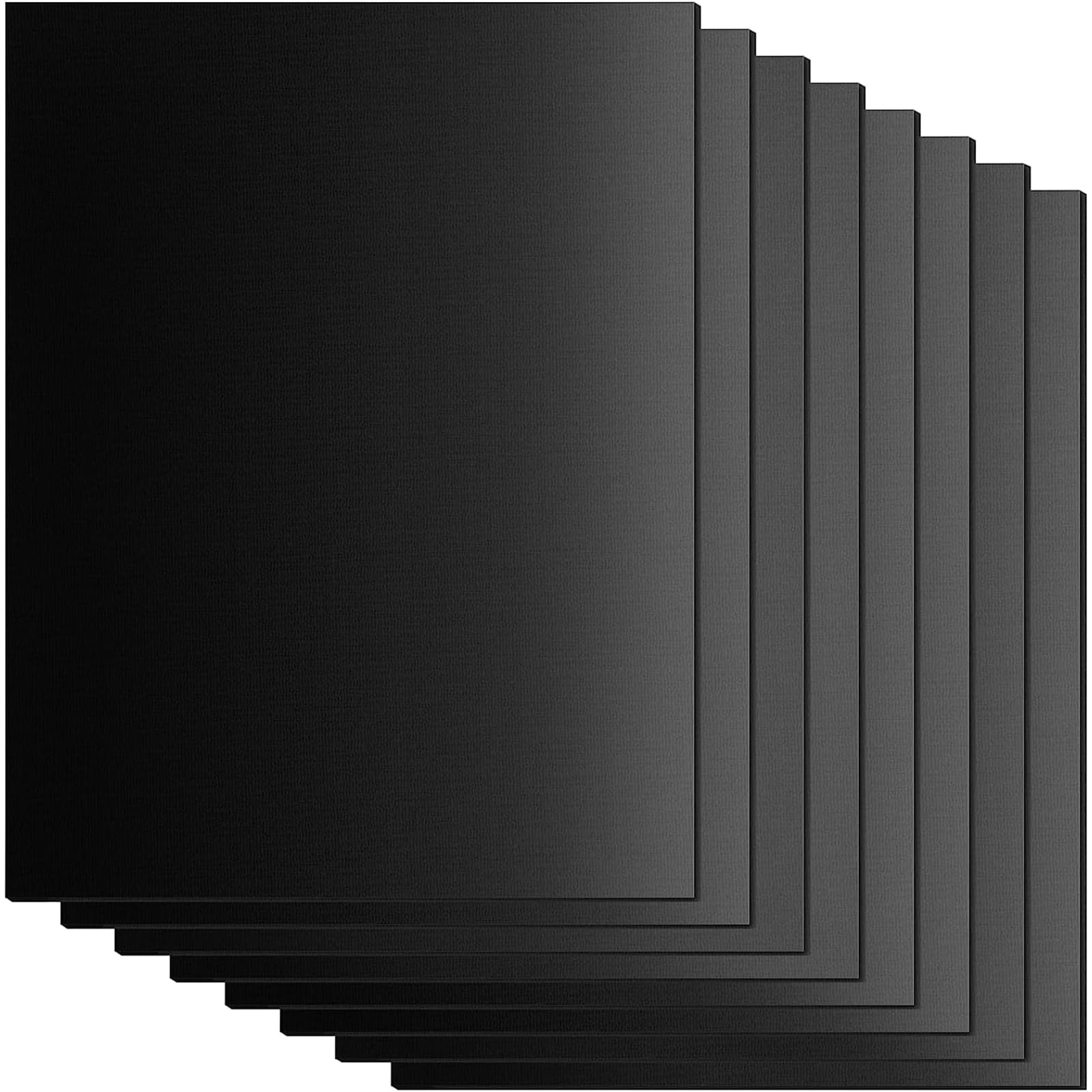 SPGOOD Set of 8 BBQ Grill Mats – 40 x 32 cm – Teflon Non-Stick and PFOA-Free – Temperature Resistant up to 260 °C