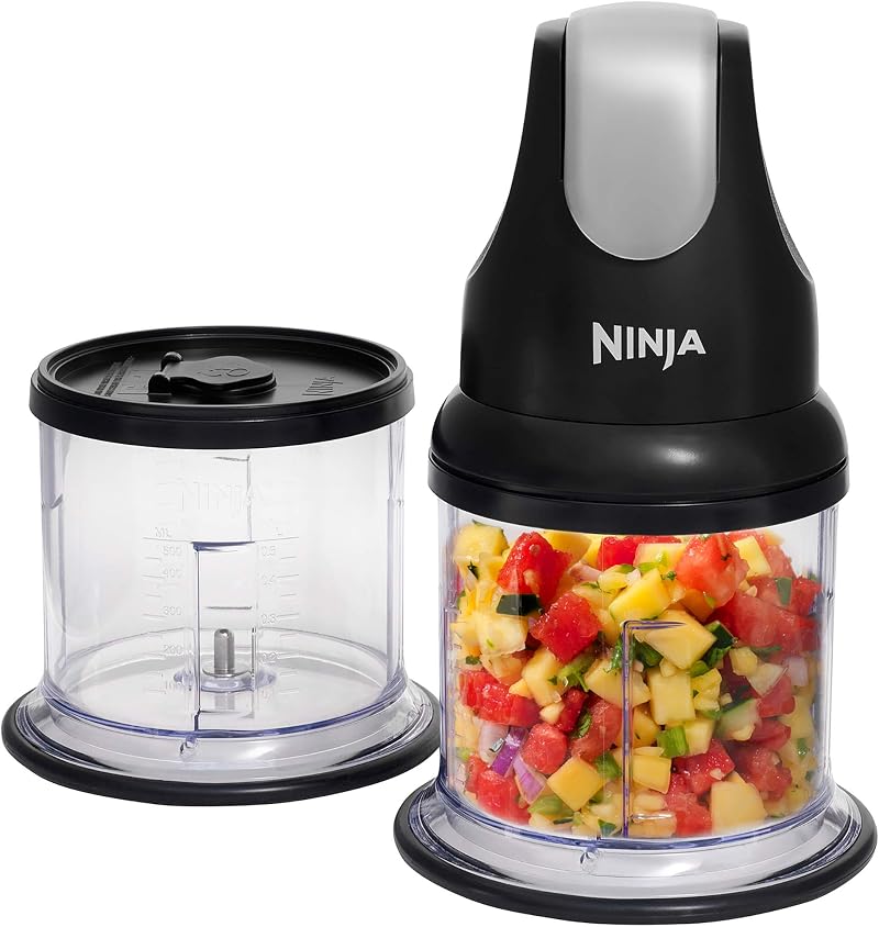 Ninja Express Chop Mini Chopper NJ1002UK, Chops & Purees, Black