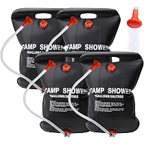 Sac De Douche Solaire Hemore – 20L (5 Gallons) – Tuyau Avec Stop – Chauffage 40°C En 3h – Camping/plage