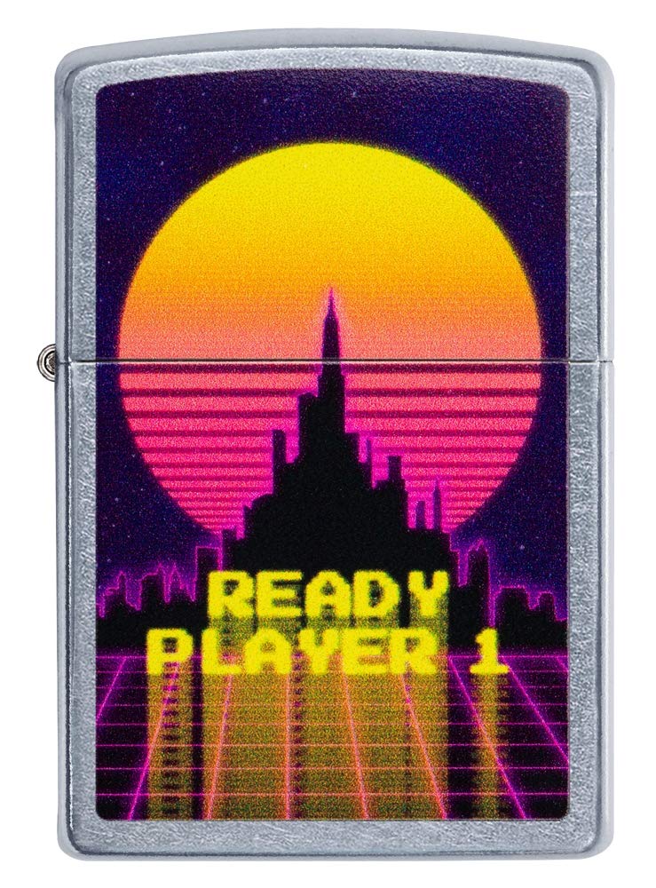 ZIPPO - Street Chrome - Ready Player 1 Design, Color Image - gasoline Windproof lighter, refillable, in gift box