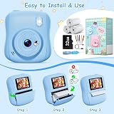 Hangrui Kids Camera Instant Print 14MP 1080P 32GB Card for Ages 3-8 view 5