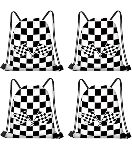 Amazon.com: Skicuff 12 Pcs Racing Car Flag Hats Bulk for 