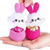 CSWCS Crochet Kit for Beginners - Easy Starter Crochet Kit for Adults, Amigurumi Craft Gifts with Yarn, Hook &amp; Video Tutorial, Knitting &amp; Crochet Supplies (Animal)