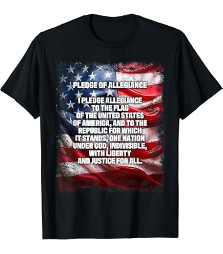 Amazon.com: Pledge Allegiance To The Flag USA T-Shirt : Clothing