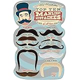 Mr. Moustachio's Top 10 Manliest Mustaches of All Time Assortment,Black,One-Size