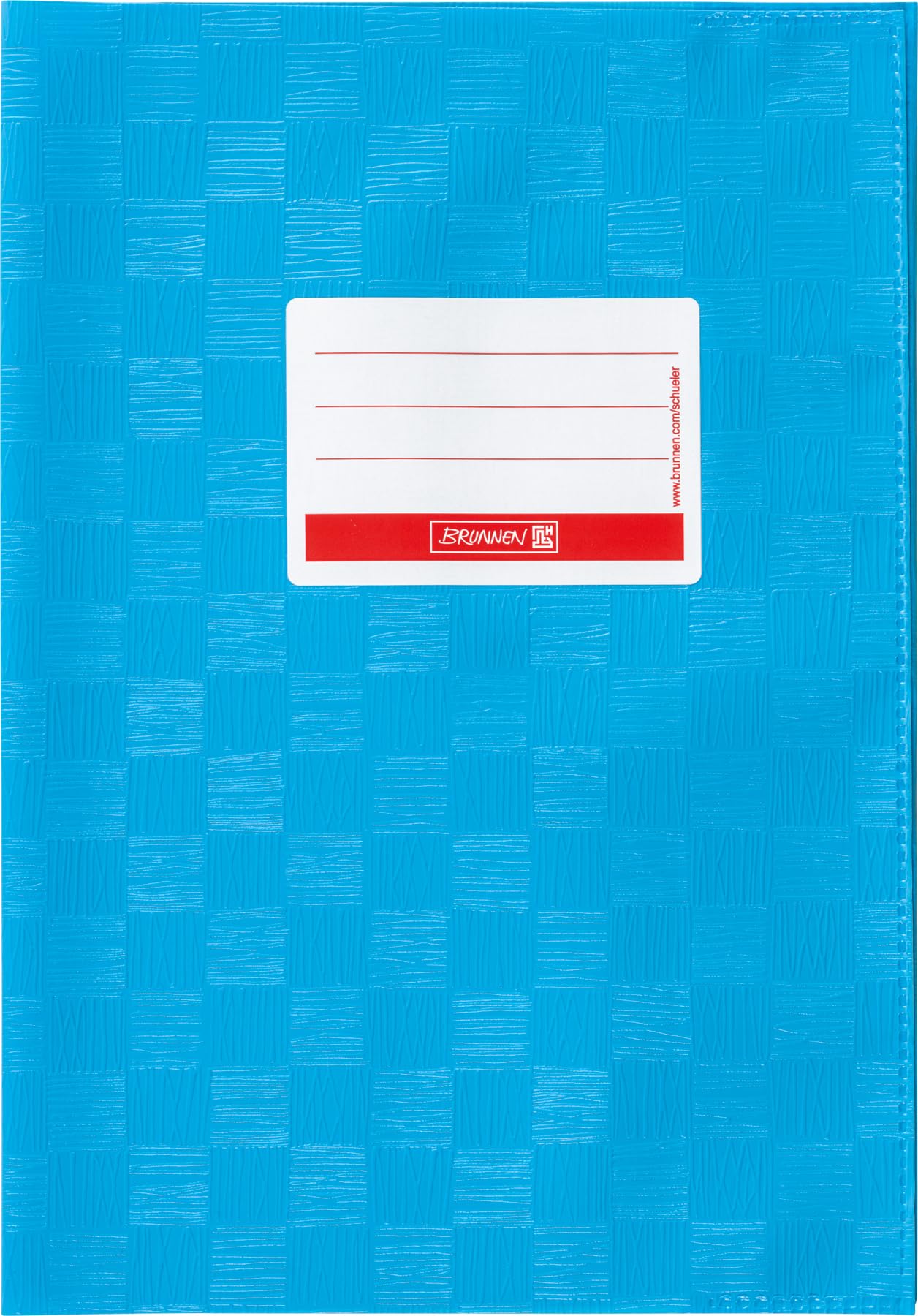 Brunnen Booklet Cover for A4 with Name tag and Structure Embossing/Bast Structure, 1 Envelope a4 mid-Blue