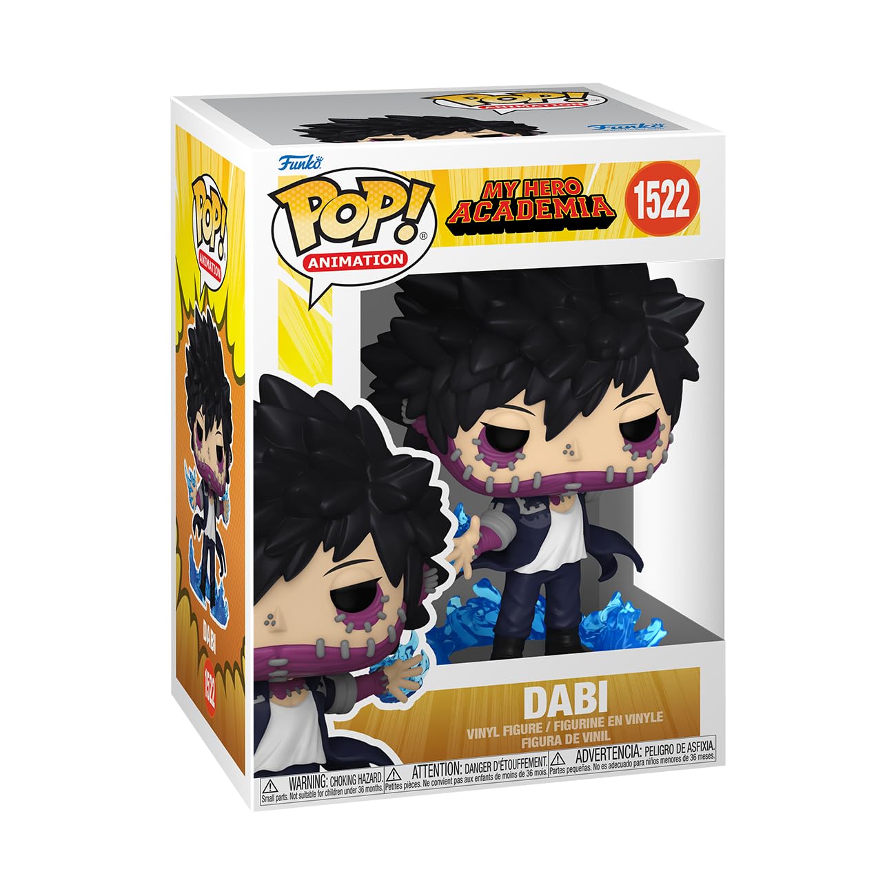 Funko Pop! Animation: My Hero Academia (MHA) - (MHA) 2 - Dabi - (Flames) - Collectable Vinyl Figure - Gift Idea - Official Merchandise - Toys for Kids & Adults - Anime Fans