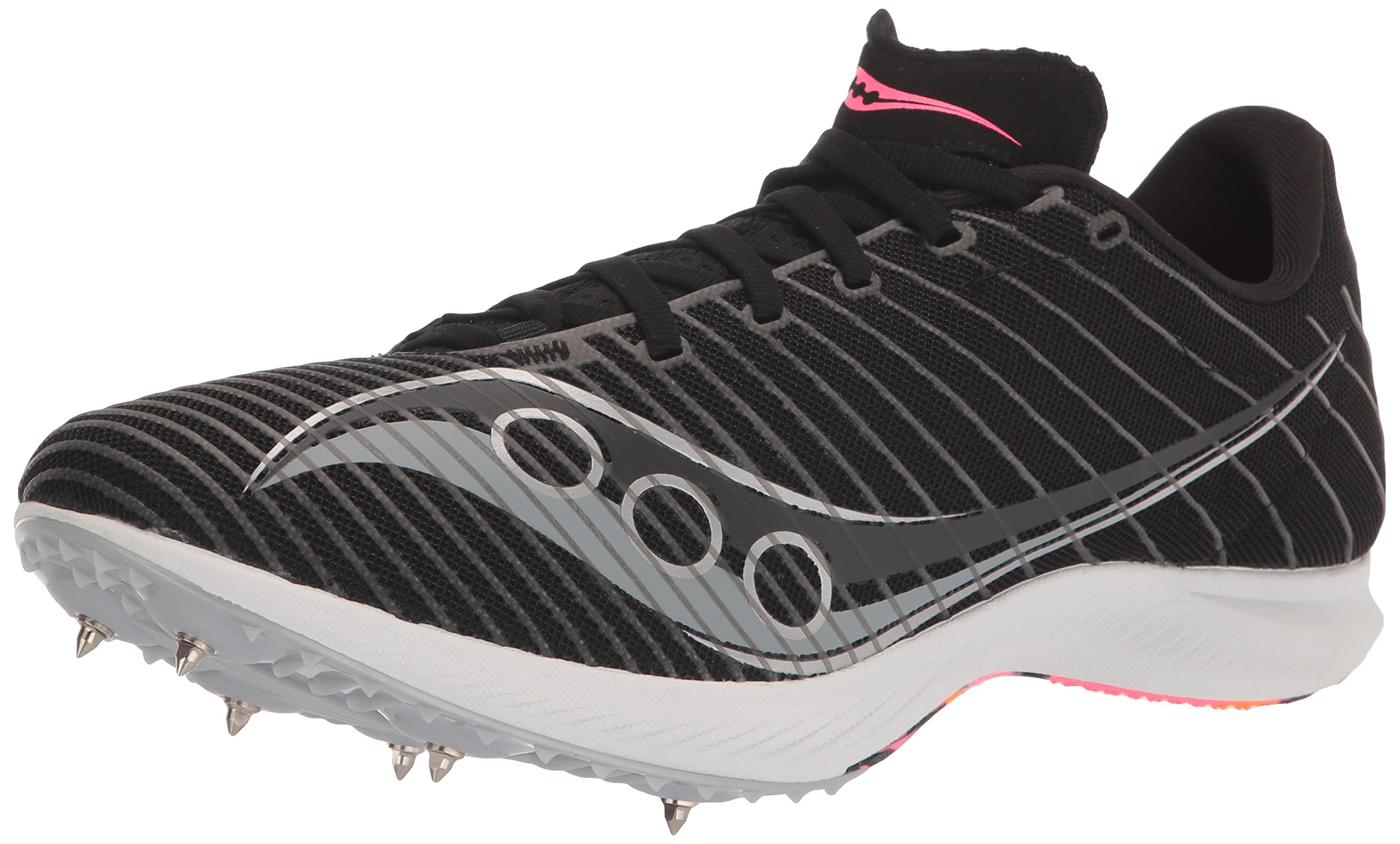 Saucony Men’s Velocity MP Sneaker, Black/Vizi, 14