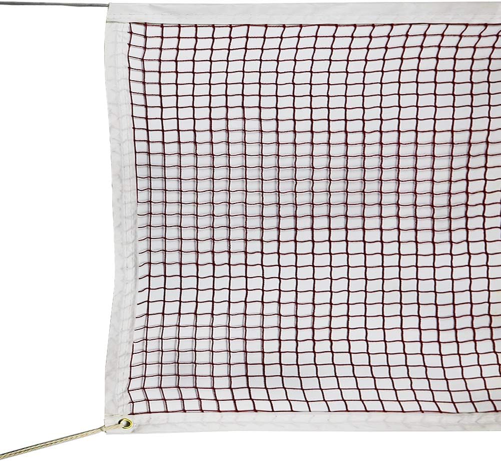 GeWeDen Badminton Net, Outdoor Indoor Badminton Tournament Net for Sports Backyard Garden Schoolyard (20 FT x 2.5 FT) with Rope Cable Top (Net Only) (with Nylon Rope) : Sports & Outdoors
