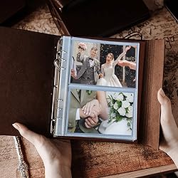 Photo Album 4x6 120 Photos, Leather Photo Albums