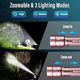 GEARLITE Rechargeable LED Torch 2000LM Zoomable Waterproof Portable view 5