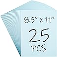 CreGear 25 Sheets Blue Cardstock 8.5 x 11 Thick Paper Cardstock Paper, 92lb/250gsm Blue Colored Card Stock Printer Paper, Thick Cardstock Cover Stock for Invitations, Printing, Invitations, Cards