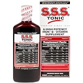 S.S.S. Tonic Liquid Iron &amp; Vitamin B Supplement with B1, B2 &amp; B3, 10 Fl Oz | High-potency, easy-to-take formula for daily energy support; made in USA