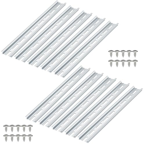 Conduit. It Rails VAMRONE 12 Piece Aluminum DIN Rails, 8 Inches Long, 35mm Wide, 7.5mm ...